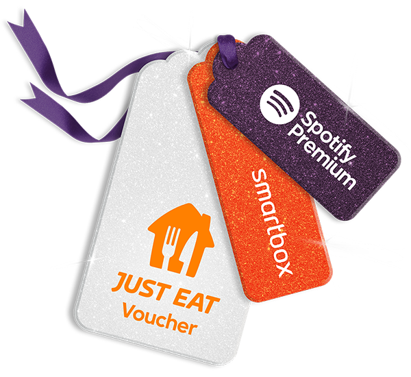 Unwrap a treat with every order Order from Just Eat
